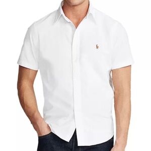 RALPH LAUREN POLO "Oxford" Shirt White (MEDIUM) (NEW) $115 MSRP
